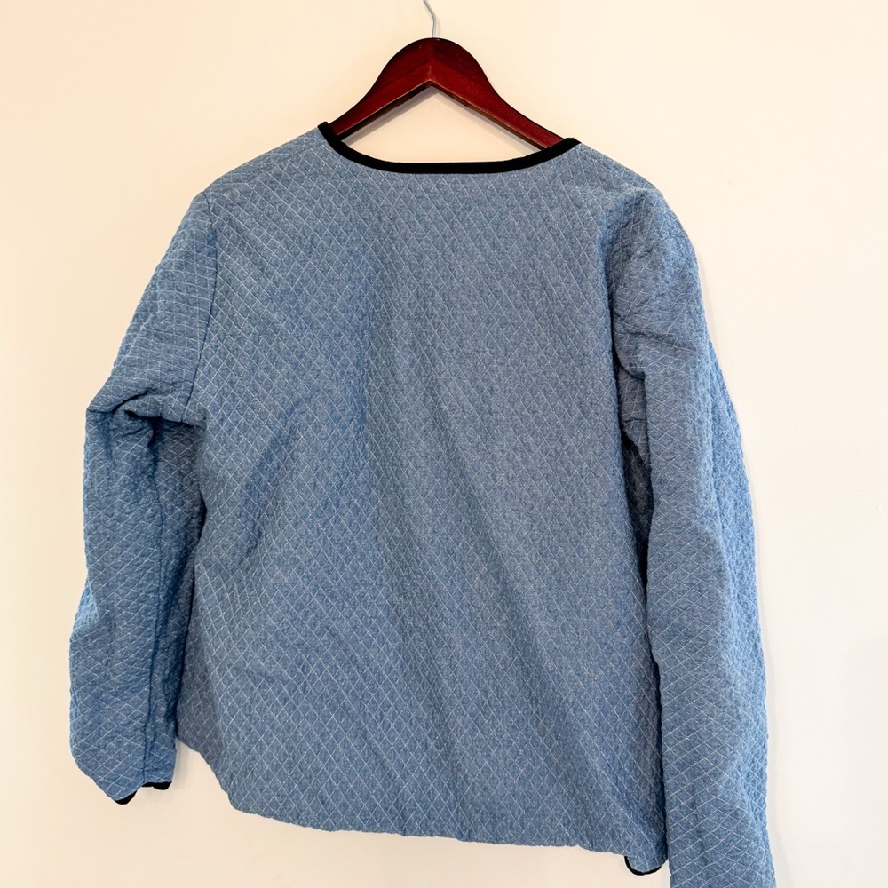 Reversible Patchwork Quilted Jacket Fall Colors +… - image 8